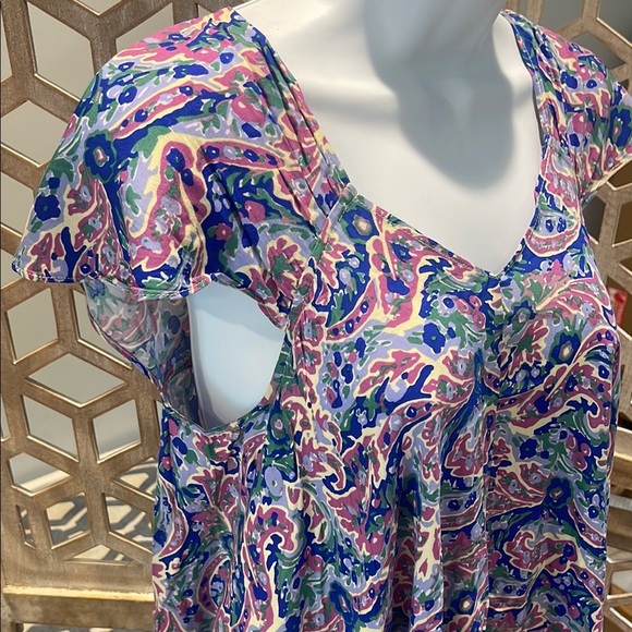 Matilda Jane Multicolor Paisley V-Neck Tunic - Picture 5 of 10